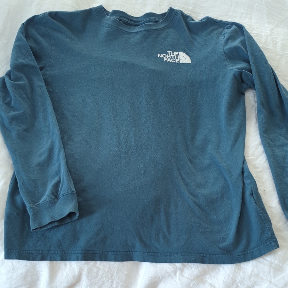 The North Face Teal Long Sleeve Shirt Size Large